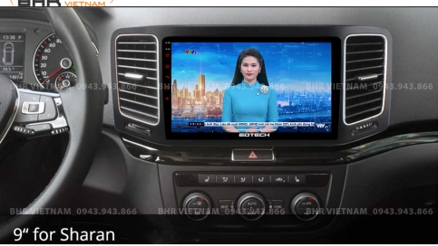 Màn hình DVD Android xe Volkswagen Sharan 2010 - nay | Gotech GT8 